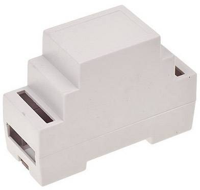 TRU COMPONENTS TC-7910732 Hutschienen-Gehäuse 34 x 89 x 63 ABS-V0 Grau 1 St.