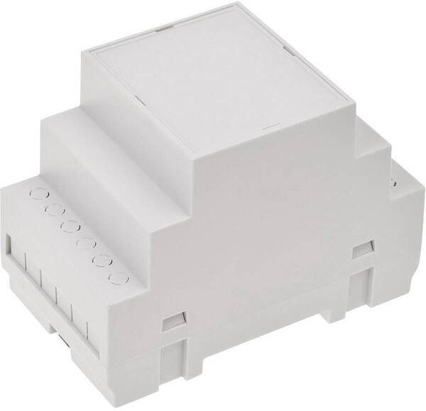 TRU COMPONENTS TC-7910772 Hutschienen-Gehäuse 53 x 90 x 65 ABS-V0 Grau 1 St.