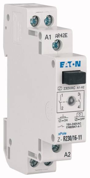 Eaton Z-R24/16-20 Installationsrelais Nennspannung: 24 V/DC Schaltstrom (max.): 16 A 2 Schließer 1 St.