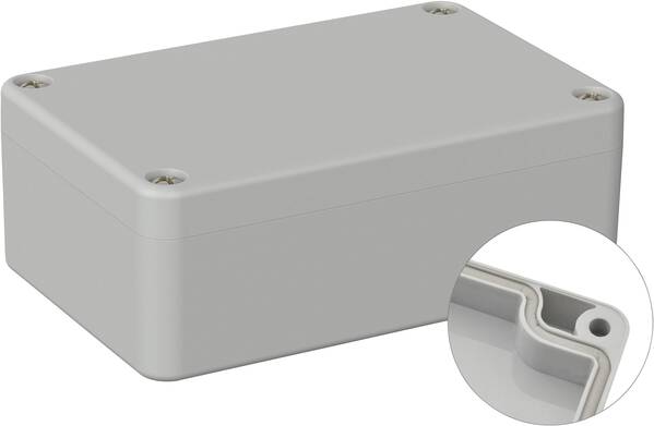 TRU COMPONENTS TC-9065440 Outdoor-Gehäuse 98 x 64 x 36.4 Polycarbonat Lichtgrau (RAL 7035) 1 St.