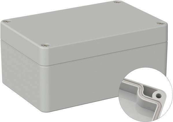 TRU COMPONENTS TC-9065452 Outdoor-Gehäuse 120 x 80 x 55 Polycarbonat Lichtgrau (RAL 7035) 1 St.