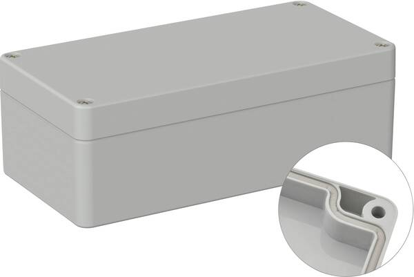 TRU COMPONENTS TC-9065472 Outdoor-Gehäuse 160 x 80 x 55 Polycarbonat Lichtgrau (RAL 7035) 1 St.