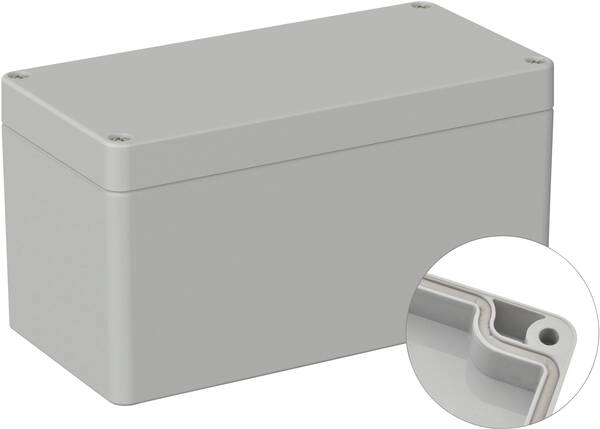 TRU COMPONENTS TC-9065516 Outdoor-Gehäuse 160 x 80 x 85 Polycarbonat Lichtgrau (RAL 7035) 1 St.