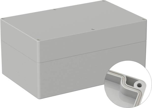 TRU COMPONENTS TC-9065552 Outdoor-Gehäuse 250 x 160 x 119 Polycarbonat Lichtgrau (RAL 7035) 1 St.