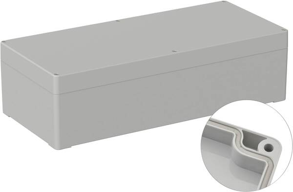 TRU COMPONENTS TC-9065568 Outdoor-Gehäuse 360 x 160 x 100 Polycarbonat Lichtgrau (RAL 7035) 1 St.