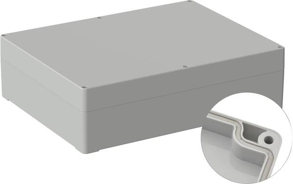 TRU COMPONENTS TC-9065572 Outdoor-Gehäuse 300 x 230 x 85 Polycarbonat Lichtgrau (RAL 7035) 1 St.