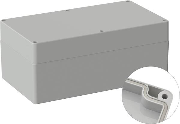 TRU COMPONENTS TC-9065584 Outdoor-Gehäuse 360 x 200 x 149.5 Polycarbonat Lichtgrau (RAL 7035) 1 St.