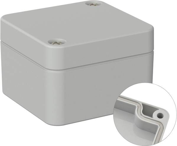 TRU COMPONENTS TC-9065588 Industrie-Gehäuse 52 x 50 x 35 ABS Lichtgrau (RAL 7035) 1 St.
