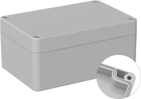 TRU COMPONENTS TC-9065608 Industrie-Gehäuse 120 x 80 x 55 ABS Lichtgrau (RAL 7035) 1 St.