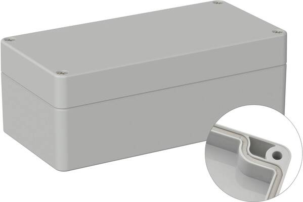 TRU COMPONENTS TC-9065628 Industrie-Gehäuse 160 x 80 x 60 ABS Lichtgrau (RAL 7035) 1 St.