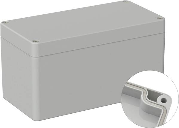 TRU COMPONENTS TC-9065664 Industrie-Gehäuse 160 x 80 x 85 ABS Lichtgrau (RAL 7035) 1 St.