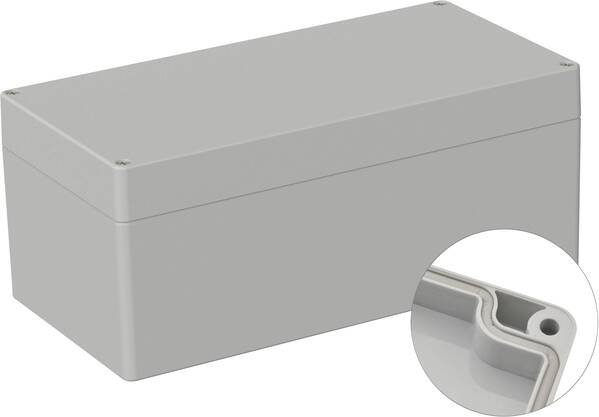 TRU COMPONENTS TC-9065696 Industrie-Gehäuse 240.5 x 120 x 100.5 ABS Lichtgrau (RAL 7035) 1 St.