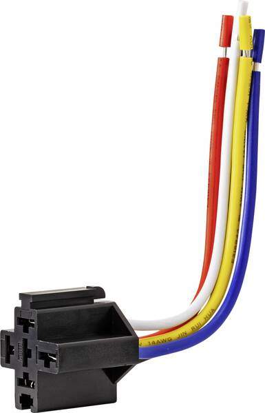 TRU COMPONENTS JD1912-40A Kfz-Relaissockel (L x B x H) 26.5 x 32.4 x 27.8 mm 1 St.