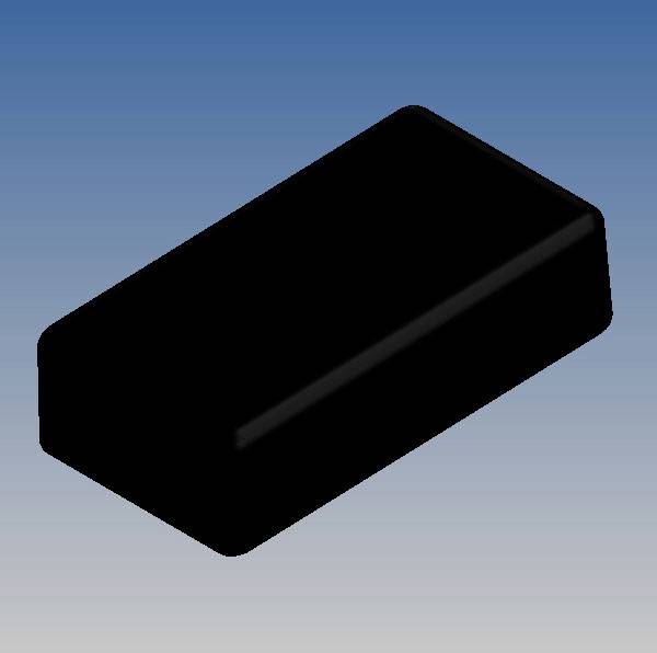 TEKO SR02.9 Universal-Gehäuse 71.5 x 38.3 x 22.9 ABS Schwarz 1 St.