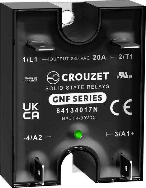Crouzet Halbleiterrelais 84134017N 25 A Schaltspannung (max.): 280 V/AC Spezieller Nulldurchgang 1 St.