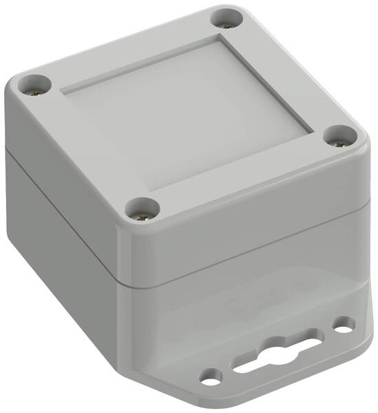 TRU COMPONENTS TC-10860396 Flansch-Gehäuse 60 x 60 x 40.10 Polycarbonat Lichtgrau 1 St.