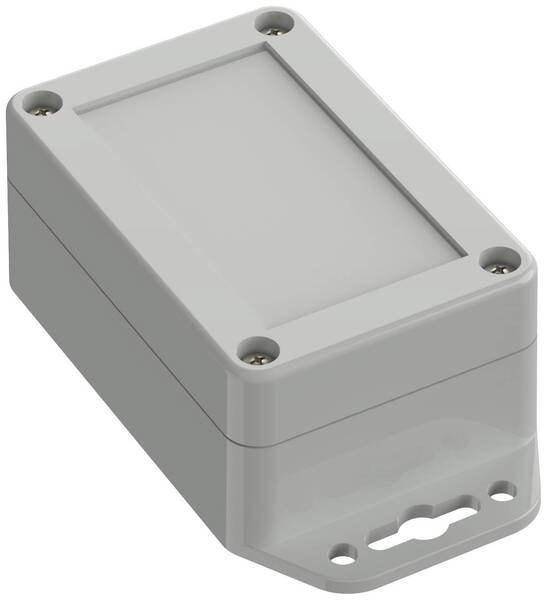 TRU COMPONENTS TC-10860416 Flansch-Gehäuse 90 x 60 x 39.90 ABS Lichtgrau 1 St.