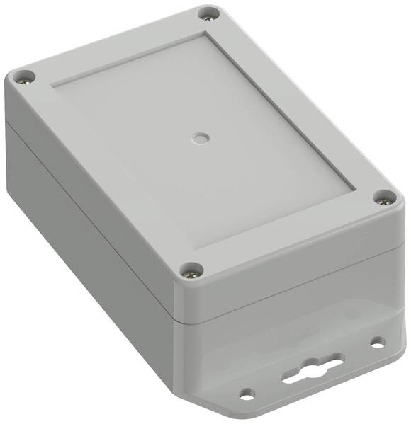 TRU COMPONENTS TC-10860564 Flansch-Gehäuse 120 x 80 x 45.20 Polycarbonat Lichtgrau 1 St.
