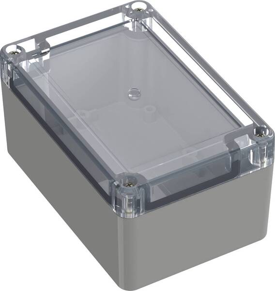 TRU COMPONENTS TC-10860596 Universal-Gehäuse 120 x 80 x 60.20 Polycarbonat Lichtgrau 1 St.