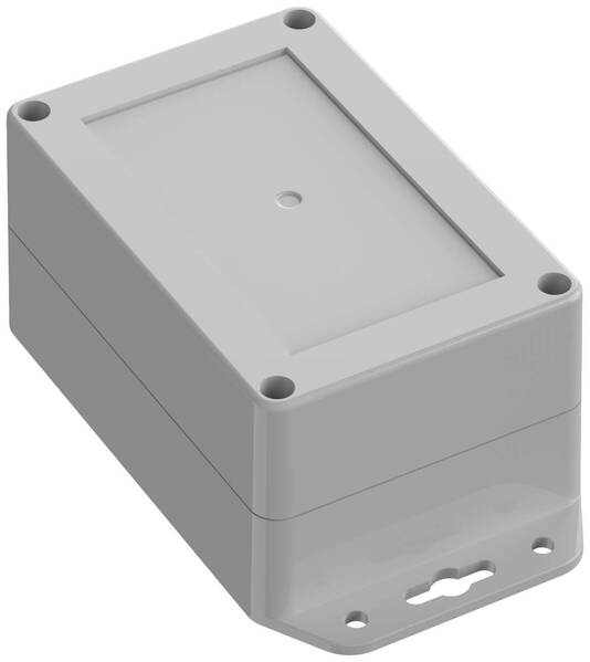 TRU COMPONENTS TC-10860616 Flansch-Gehäuse 120 x 80 x 60.20 Polycarbonat Lichtgrau 1 St.