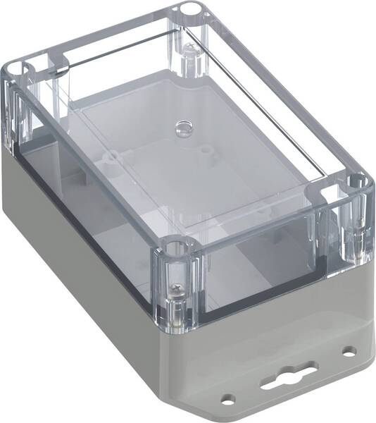 TRU COMPONENTS TC-10860624 Flansch-Gehäuse 120 x 80 x 60.20 Polycarbonat Lichtgrau 1 St.