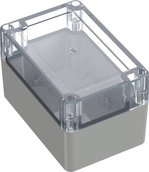 TRU COMPONENTS TC-10860656 Universal-Gehäuse 120 x 80 x 75.20 ABS-PC Lichtgrau 1 St.