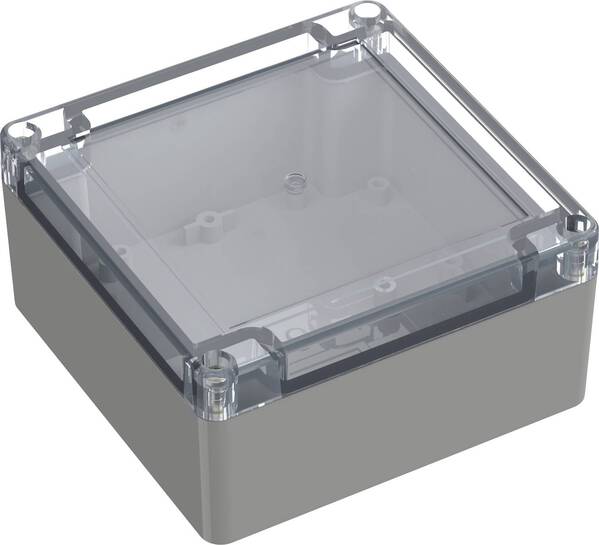 TRU COMPONENTS TC-10860676 Universal-Gehäuse 119.80 x 119.80 x 60.10 Polycarbonat Lichtgrau 1 St.