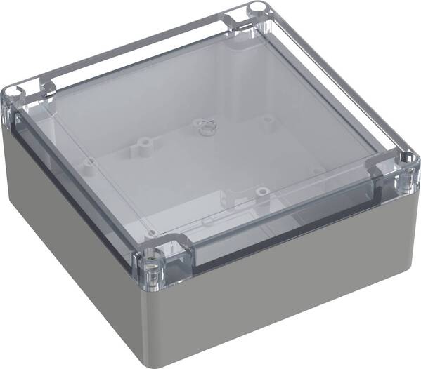 TRU COMPONENTS TC-10860728 Universal-Gehäuse 134.70 x 134.70 x 60.10 Polycarbonat Lichtgrau 1 St.