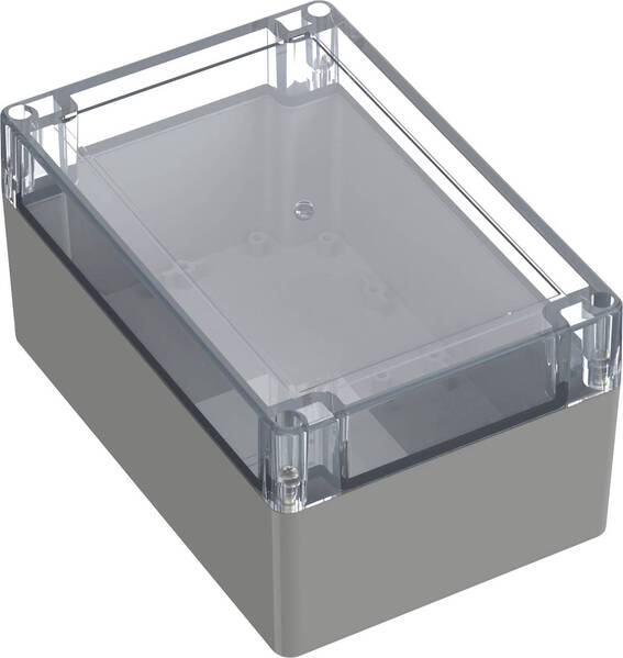 TRU COMPONENTS TC-10860924 Universal-Gehäuse 180 x 120 x 90.30 Polycarbonat Lichtgrau 1 St.