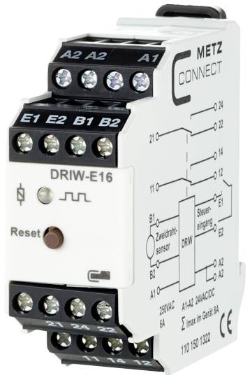 Überwachungsrelais 24, 24 V/AC, V/DC (max) 2 Wechsler Metz Connect 1101501322 1 St.