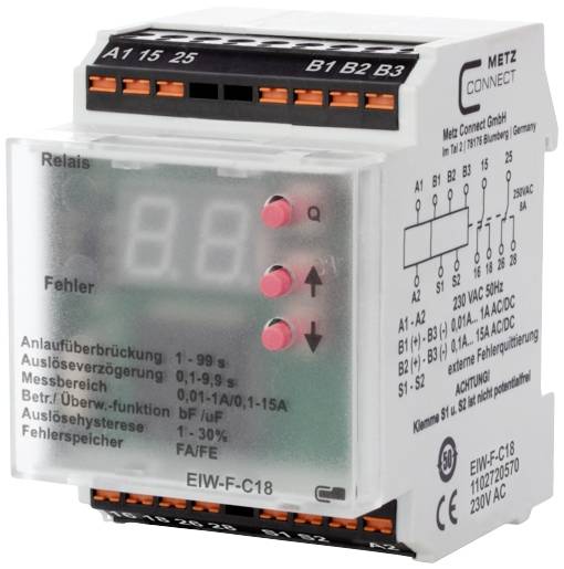 Überwachungsrelais 230 V/AC (max) 2 Wechsler Metz Connect 1102720570 1 St.