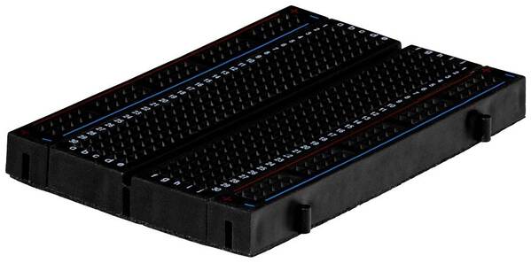 Joy-it RB-Breadboard3-B Steckplatine selbstklebend Schwarz Polzahl Gesamt 400 (L x B x H) 84 x 54 x 10 mm 1 St.