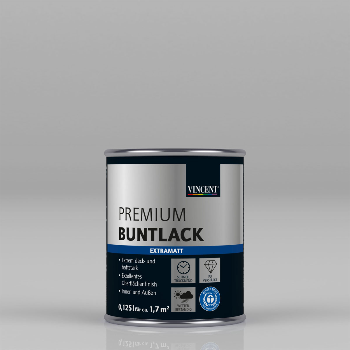 Vincent Premium Buntlack Pastellgrün extramatt 125 ml | 0,125 | Matt | 110711