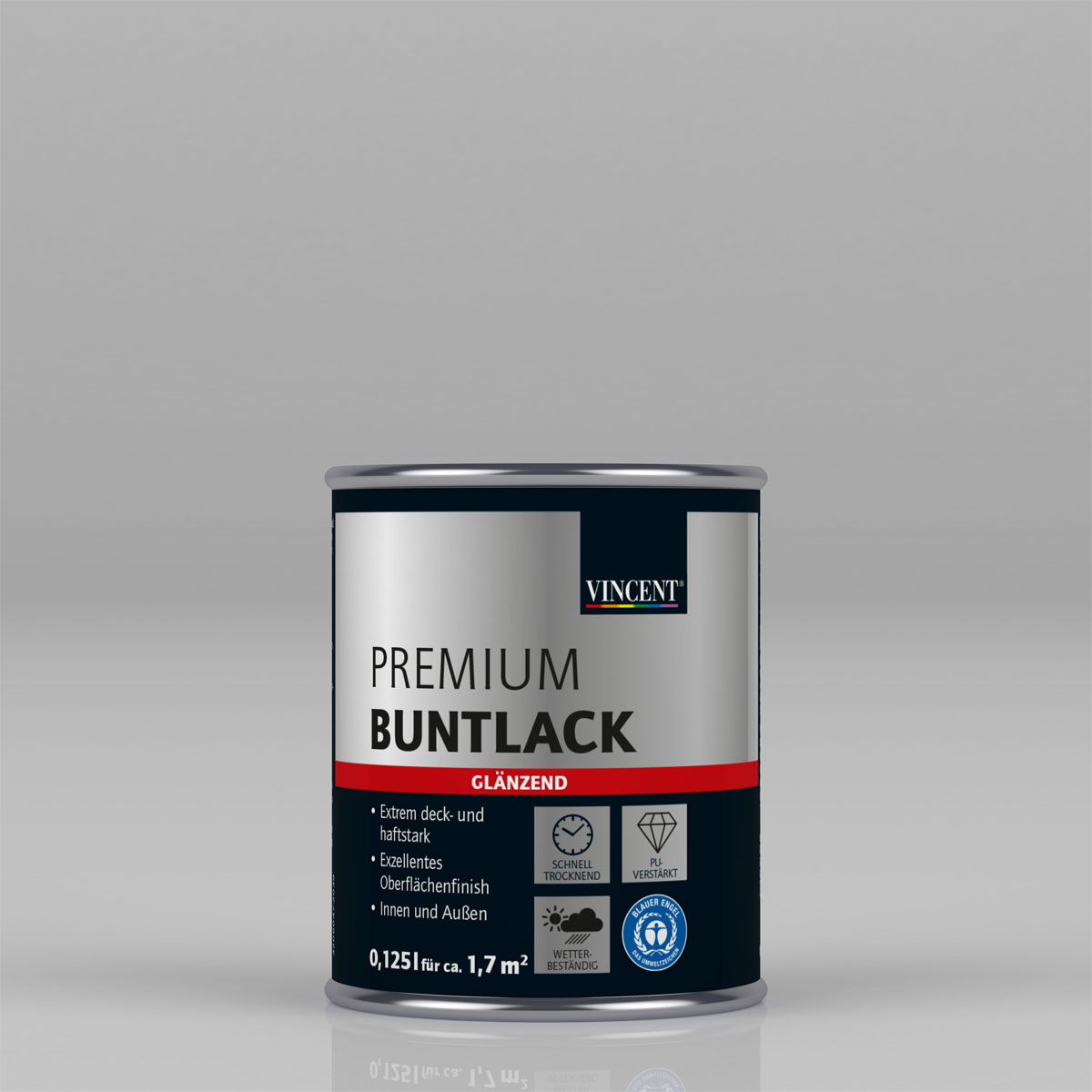 Vincent Premium Buntlack Wolkenblau glänzend 125 ml | 0,125 | Glänzend | 110737
