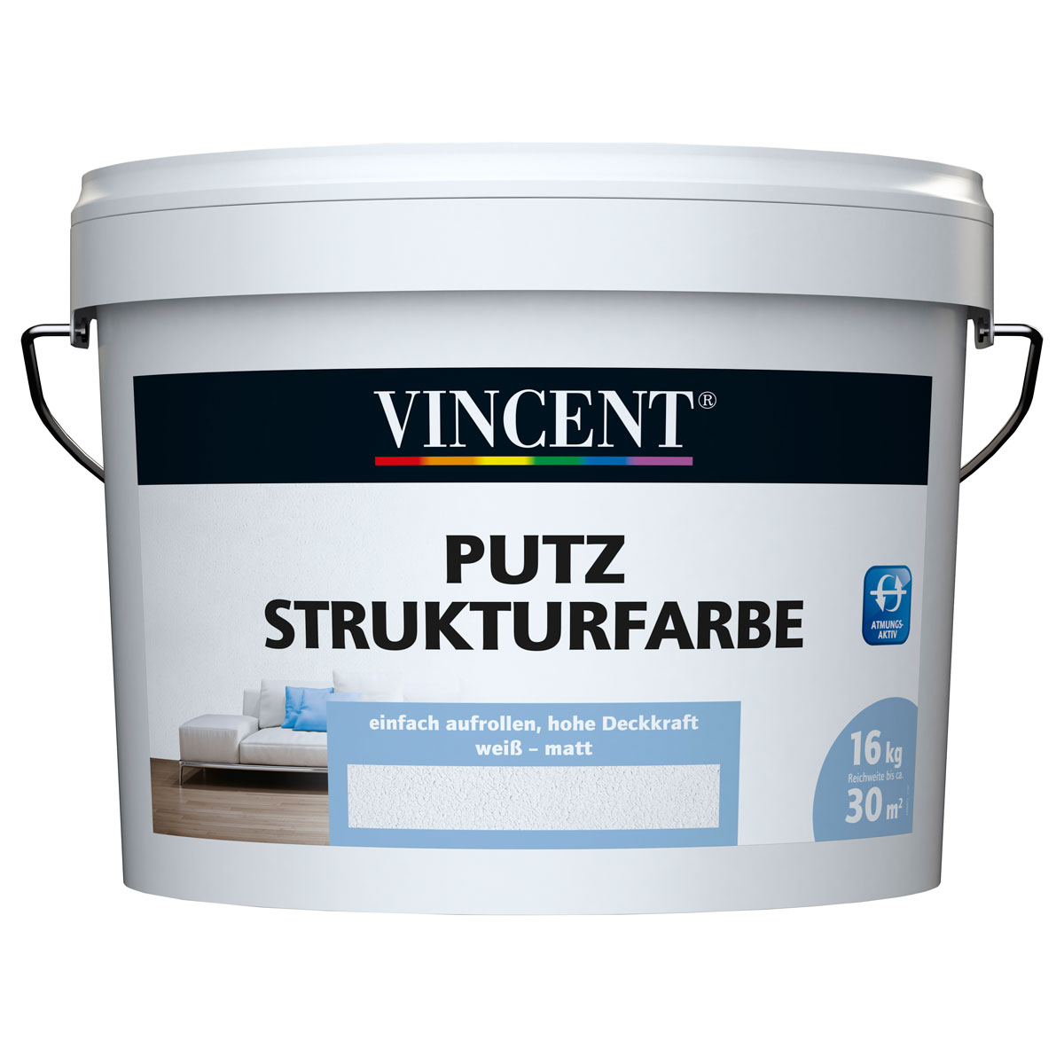 Vincent  Wandfarbe Putz Strukturfarbe MIX IT 10 l | E | 10 | 111816