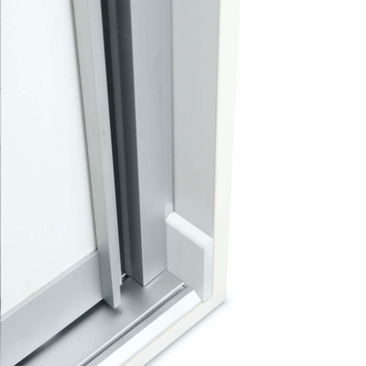 Hibitaro  Wandanschlussprofil für Schiebetüren mit Alurahmen 2700 mm Länge | Aluminium | 112823