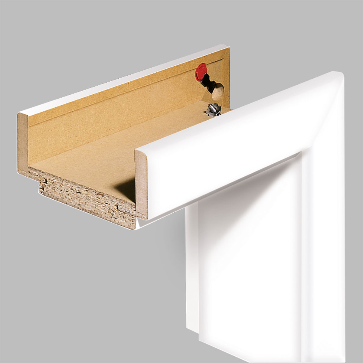 Borne Komplett-Zarge 198,5 x 73,5 x 20 cm CPL weiß links | links | 73,5 | 20 | 116410