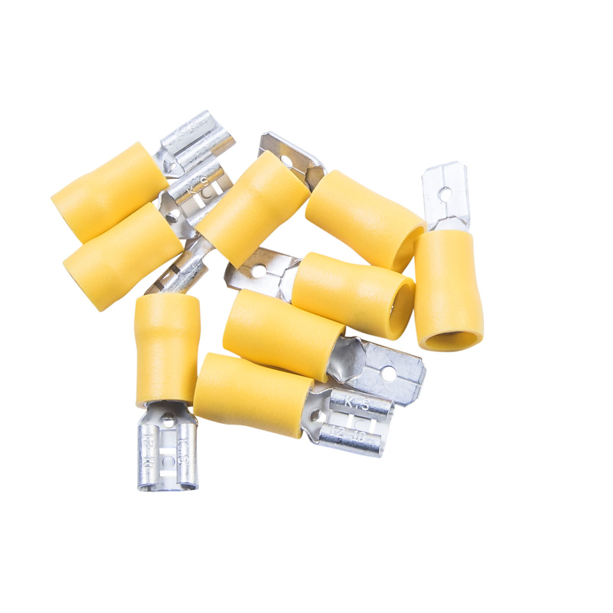Krone Flachstecker-Sortiment gelb 10-teilig | gelb | 122819