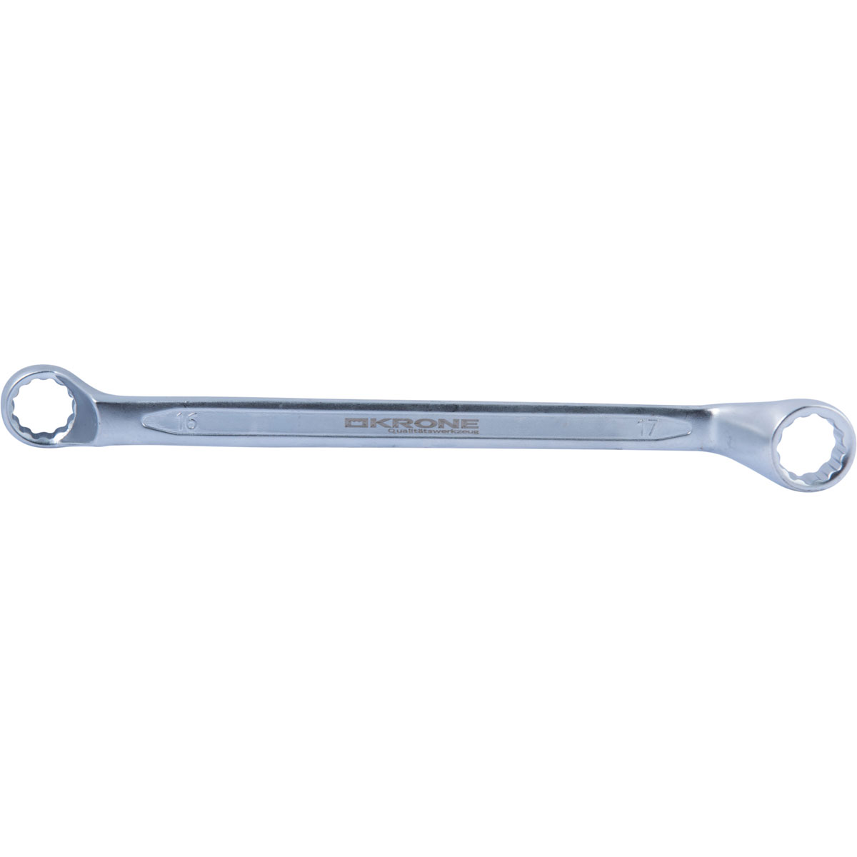 Krone Ringschlüssel gekröpft 16 x 17 mm | 123128