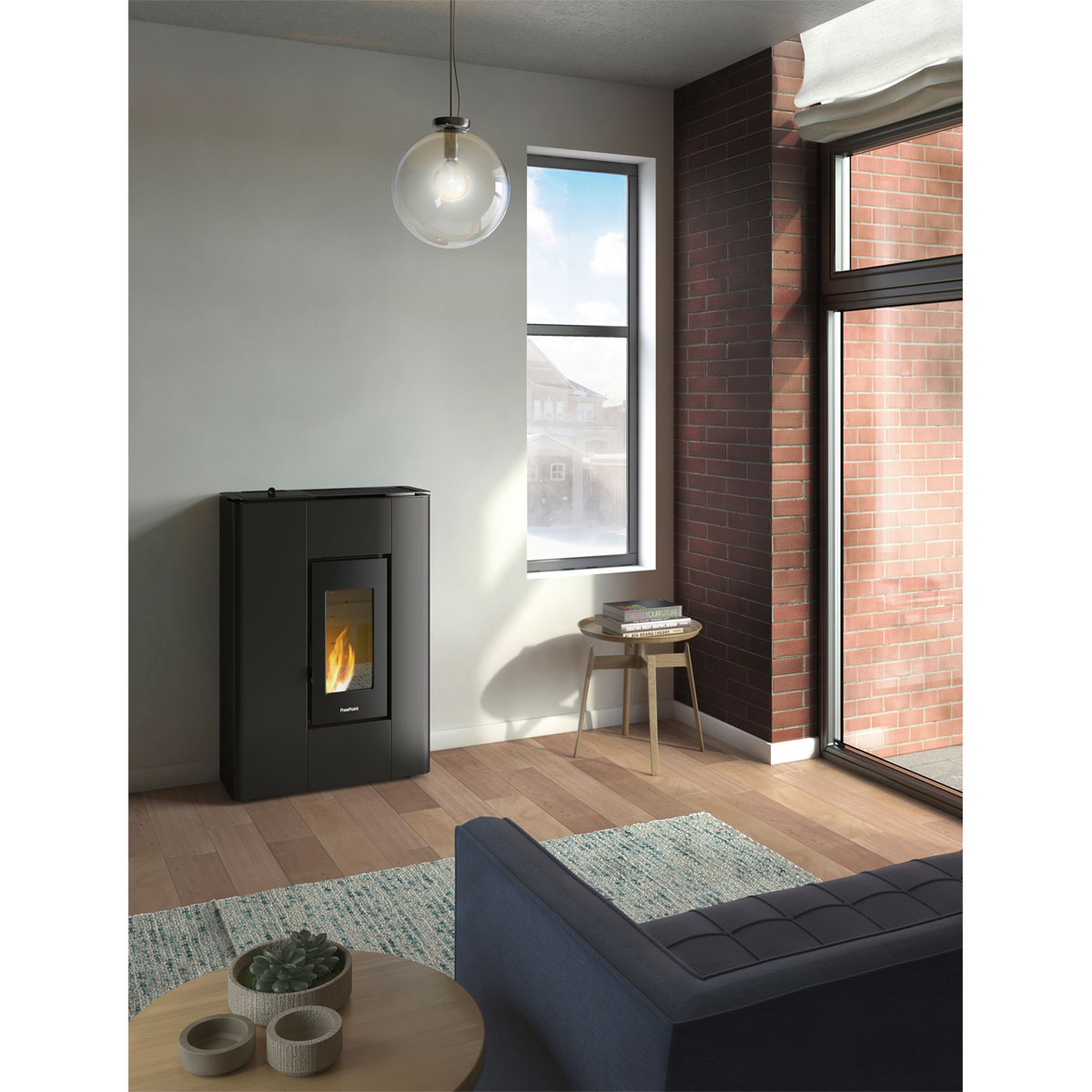 FreePoint Pelletofen Atrium 5" bis 5,2 kW Heizleistung anthrazit | schwarz | 206898 – Bild 3