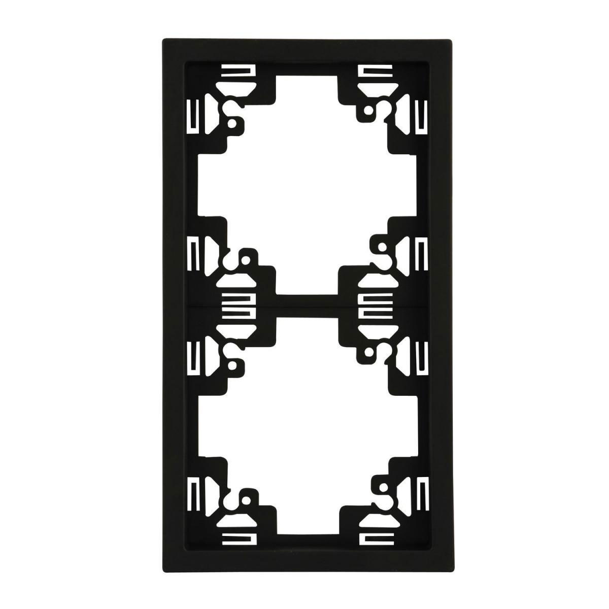 Unitec Abdeckrahmen Sao Paulo 2-fach anthrazit Serie 902 | 2 | 214755