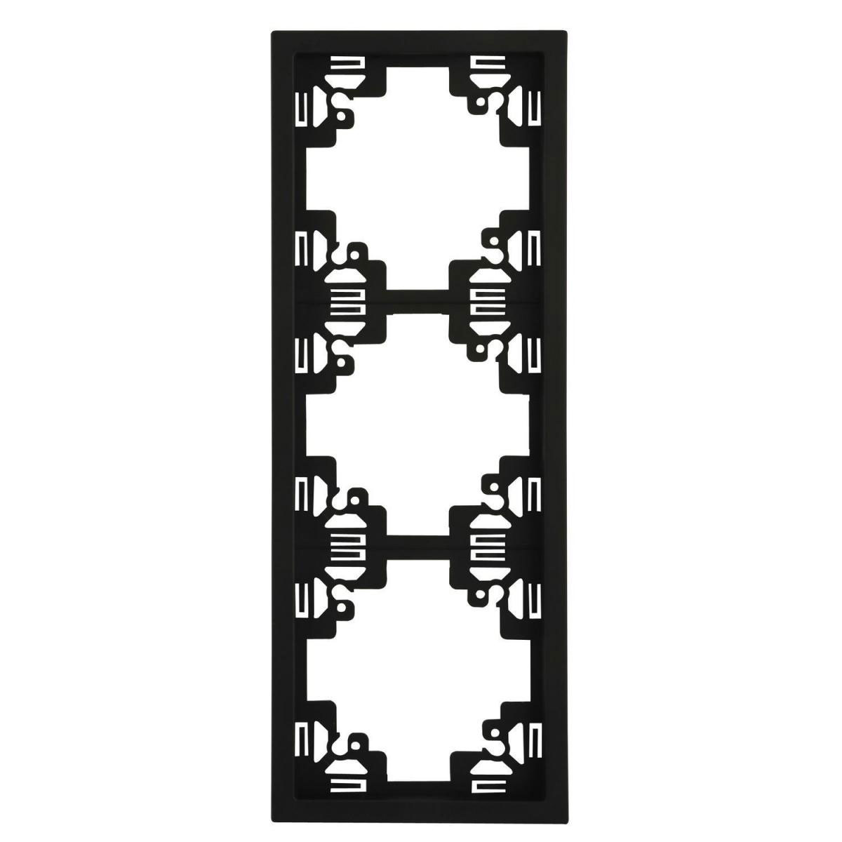 Unitec Abdeckrahmen Sao Paulo 3-fach anthrazit Serie 902 | 3 | 214756