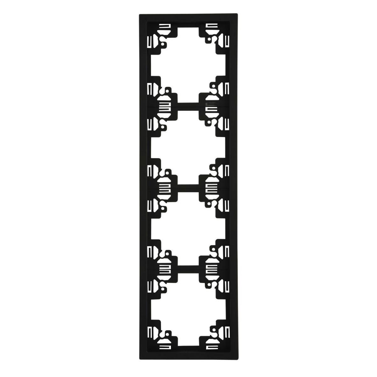Abdeckrahmen Sao Paulo 4-fach schwarz Serie 902 | 4 | 214757