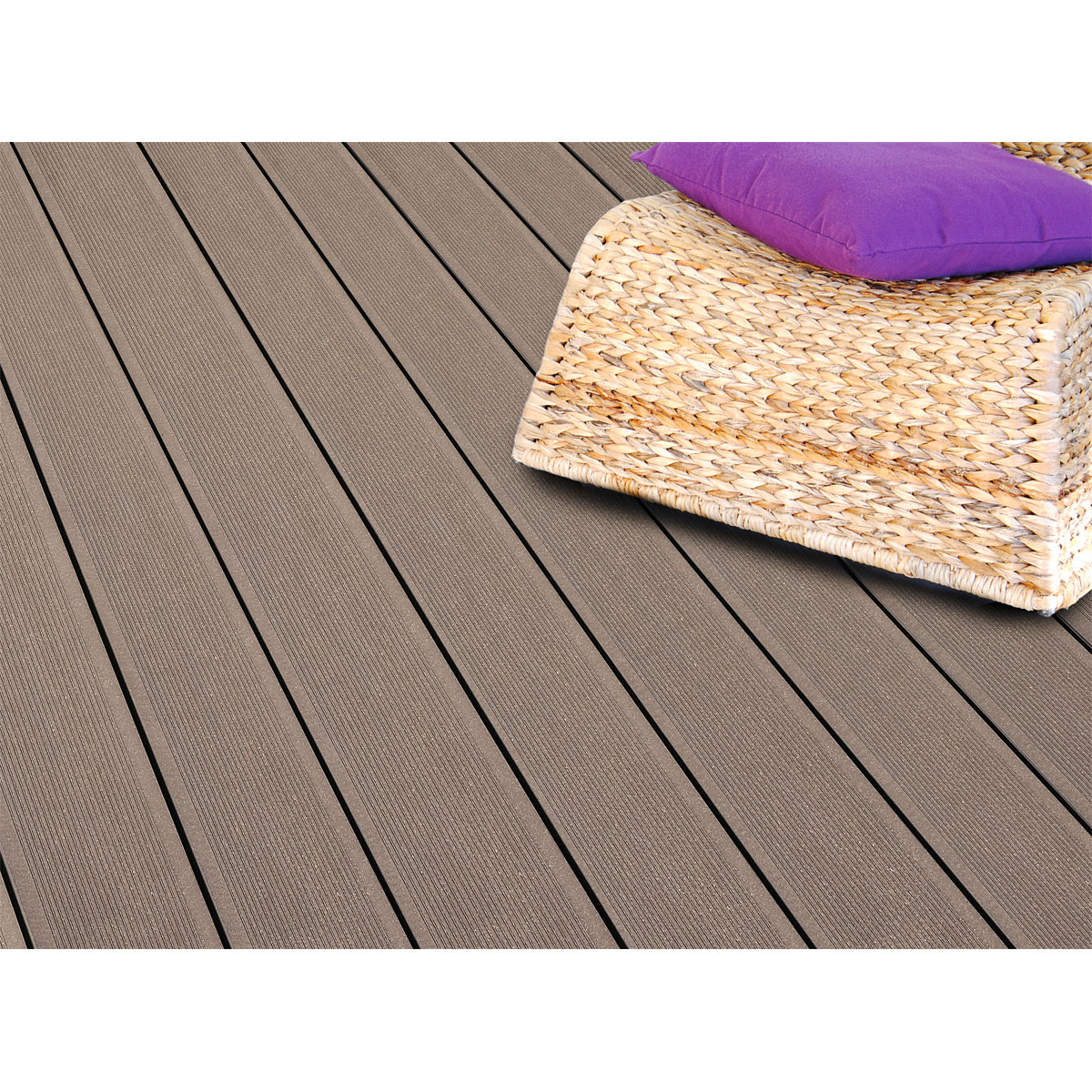 Kovalex WPC-Terrassenpaket matt braun 400 x 300 cm | braun | 400x300 | 218648 – Bild 3