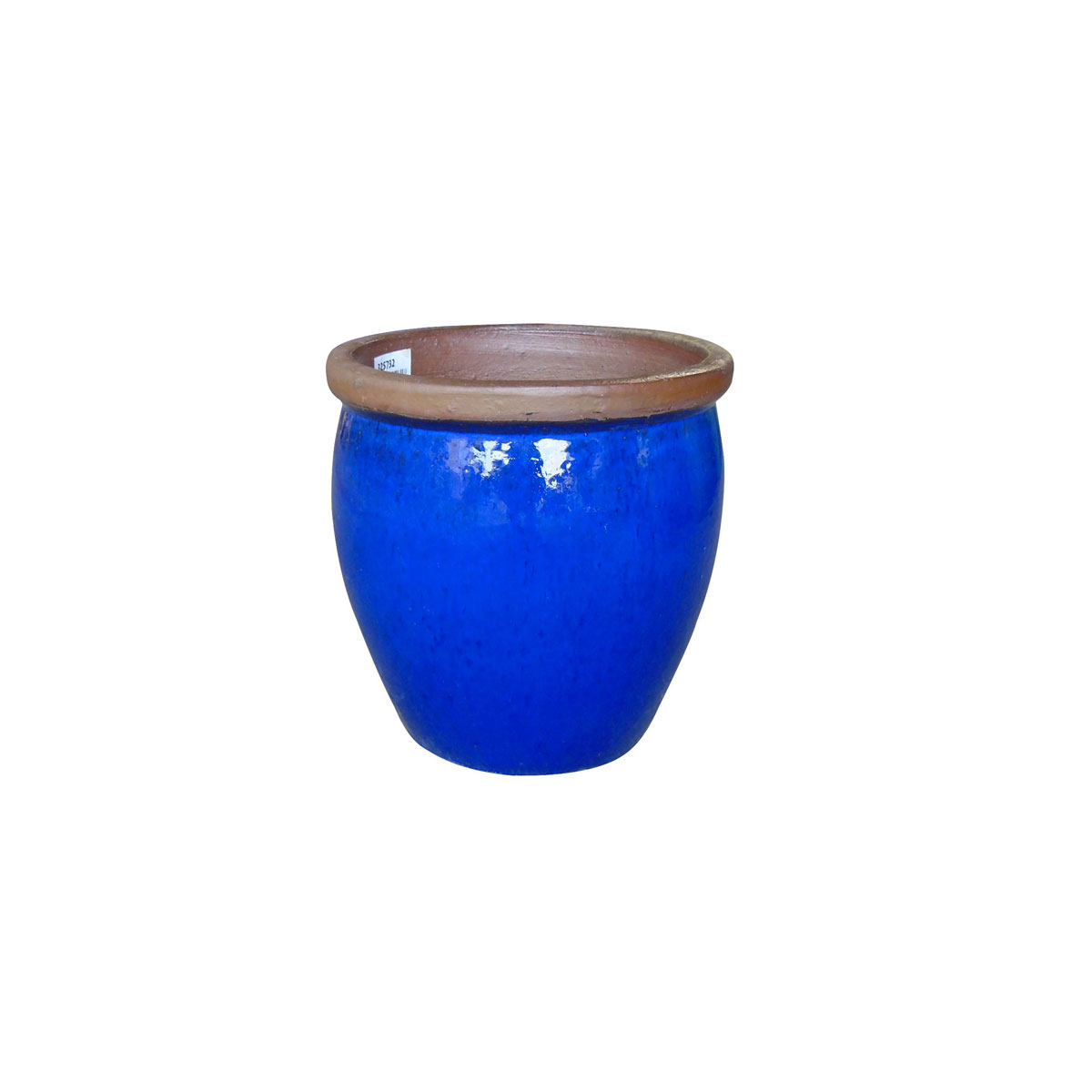 Haveson Pflanztopf Big Pot blau glasiert Durchmesser 30 x 30 cm | blau | Ø30x30 | 220595