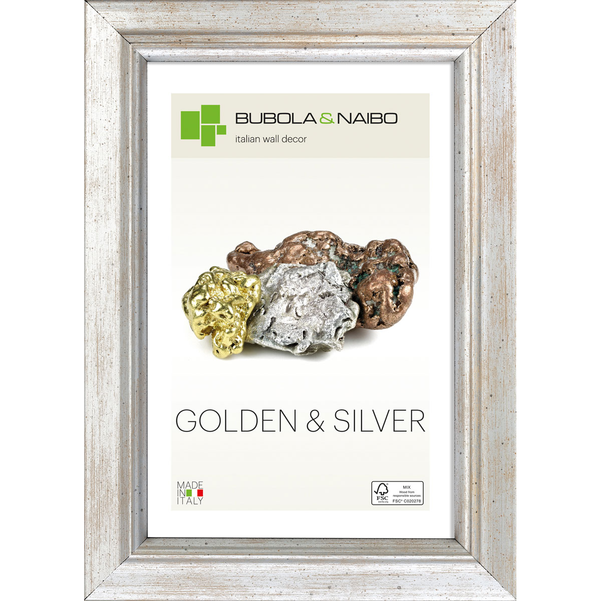 Holzrahmen MARISA 40 x 60 cm Silber | 221598