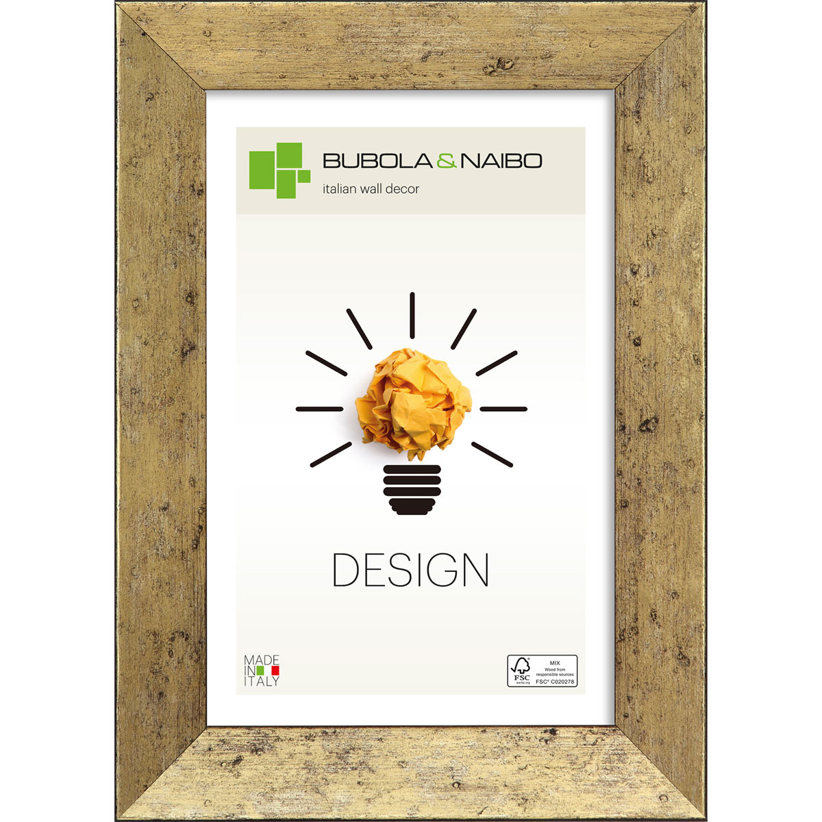 Holzrahmen DUNE 13 x 18 cm Gold | 221599