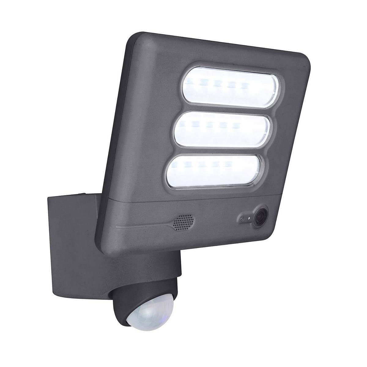 LED-Kameraleuchte grau Aluminium 5000K | 227940