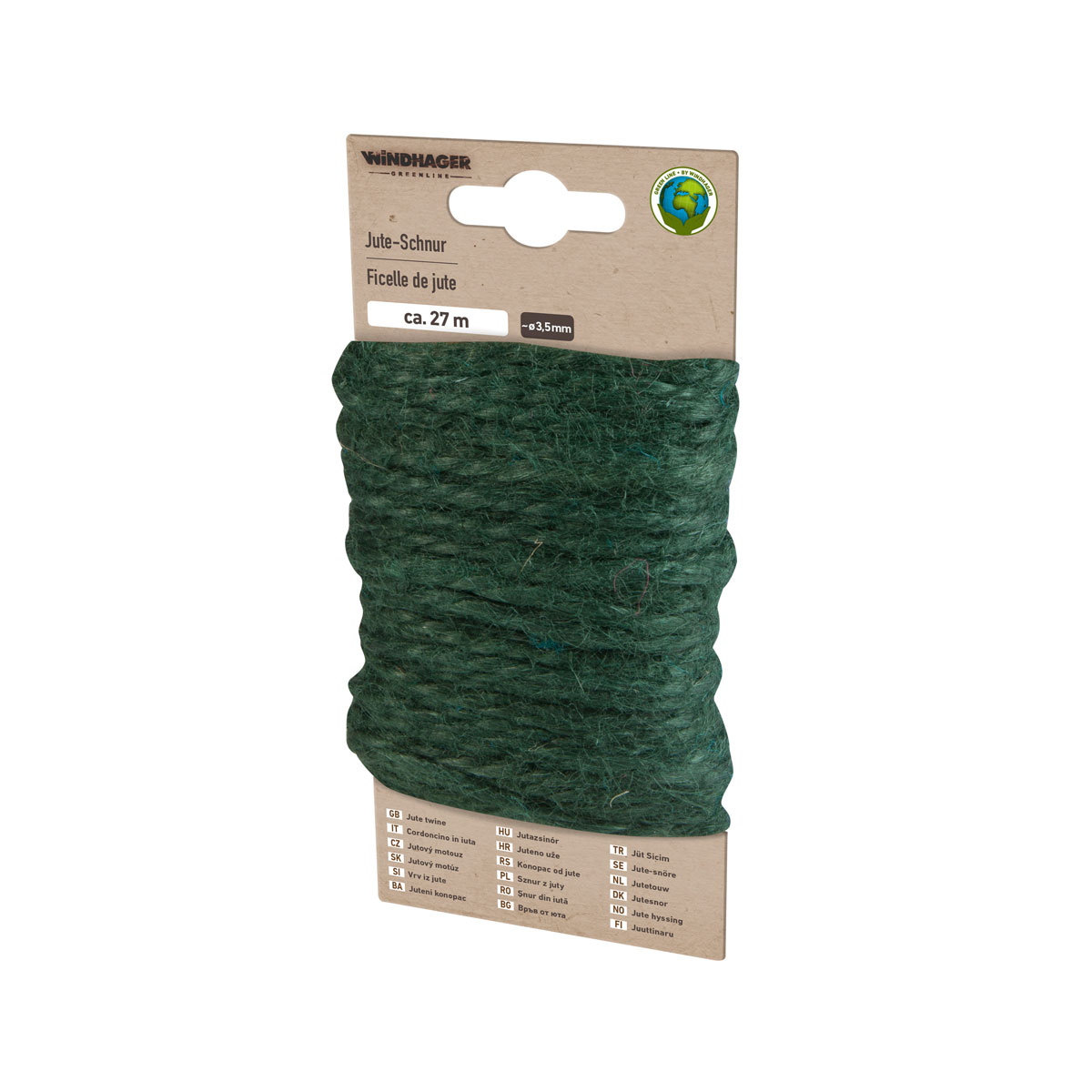 Windhager Jute-Schnur 27m grün | grün | 229660