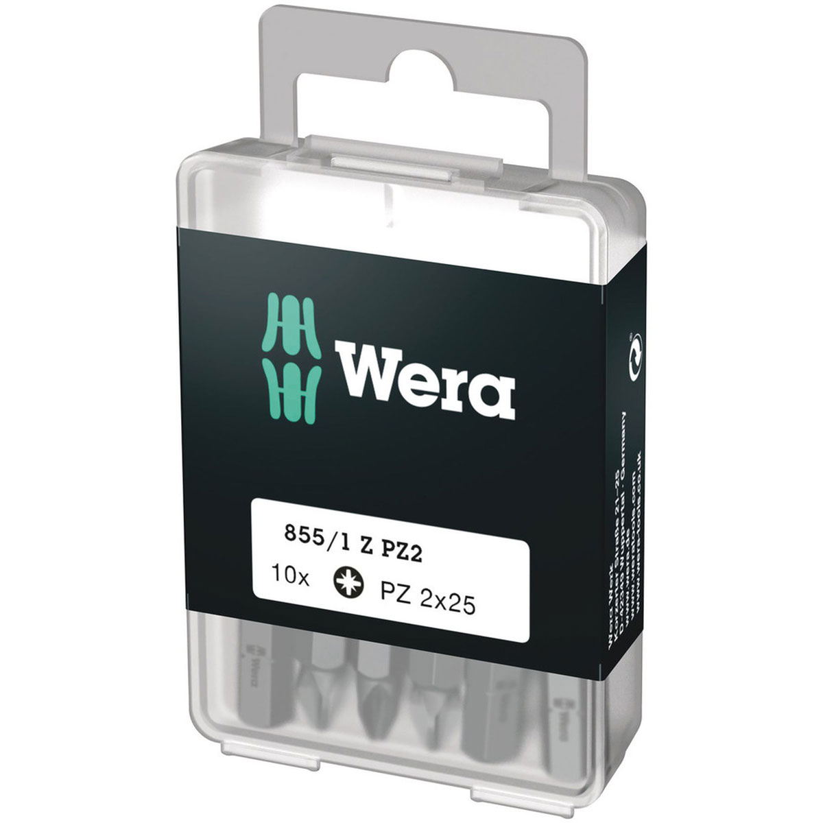 Wera Bit-Set DIY PZ 2 x 25 10-teilig | Pz | Ph, Pz | 231034